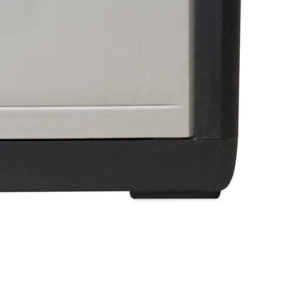 vidaXL Garden Storage Cabinet with 3 Shelves Black and Grey