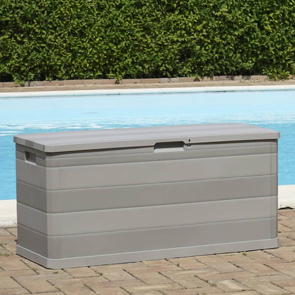 vidaXL Garden Storage Box Grey 117x45x56 cm
