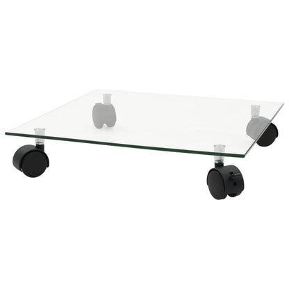 vidaXL Plant Roller | Set of 2 | Transparent | Tempered Glass | 35 x 35 cm