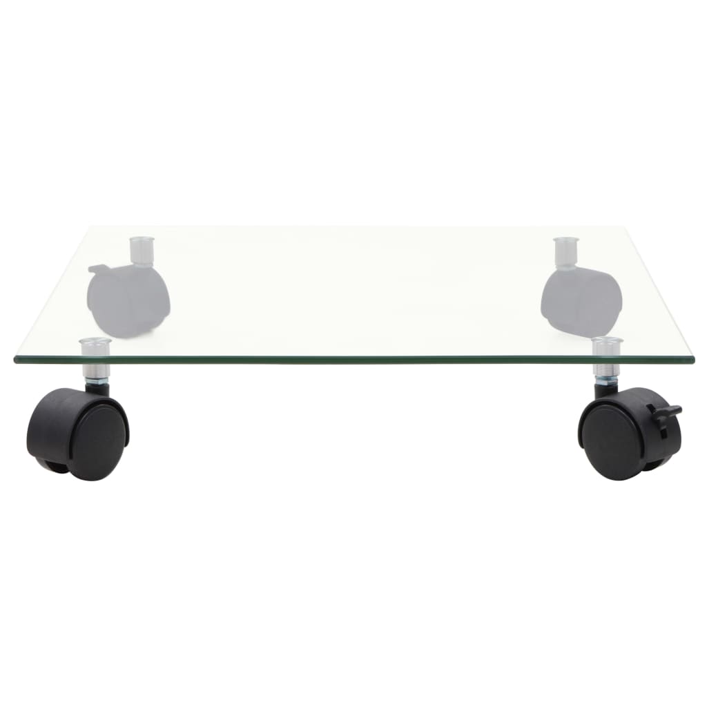 vidaXL Plant Roller | Set of 2 | Transparent | Tempered Glass | 35 x 35 cm
