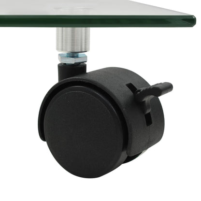 vidaXL Plant Roller | Set of 2 | Transparent | Tempered Glass | 35 x 35 cm