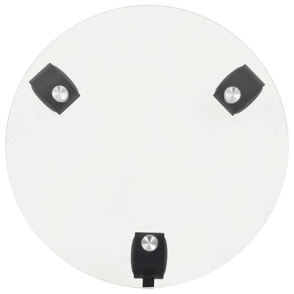 245691 vidaXL Plant Rollers 2 pcs Tempered Glass 28 cm Round