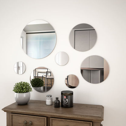 vidaXL Wall Mirror | Transparent | Glass | Small, Medium, Large