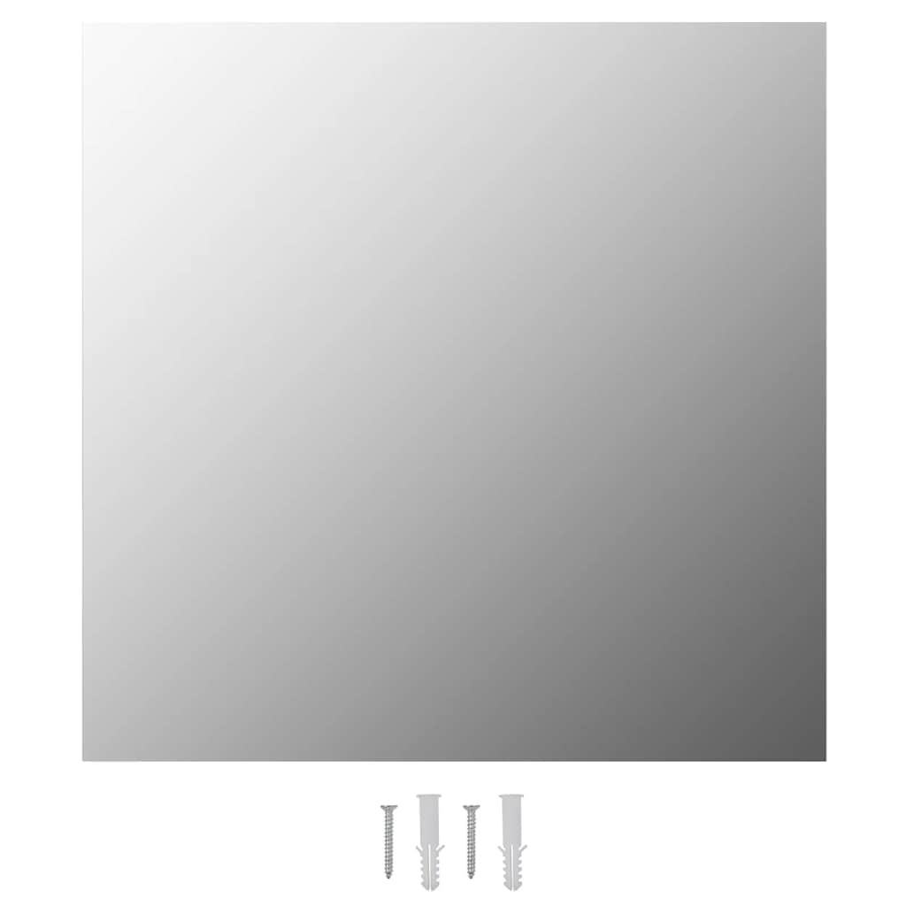 vidaXL Wall Mirror | Transparent | Glass | 50 x 50 cm | Minimalistic