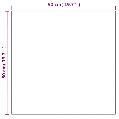 vidaXL Wall Mirror | Transparent | Glass | 50 x 50 cm | Minimalistic
