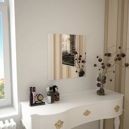 vidaXL Wall Mirror | Transparent | Glass | 50 x 50 cm | Minimalistic