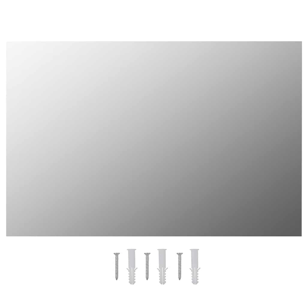 vidaXL Wall Mirror | Transparent | Glass | 60 x 40 cm | Minimalistic