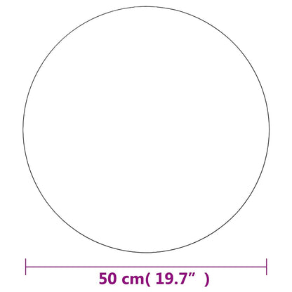 vidaXL Wall Mirror 50 cm Round Glass