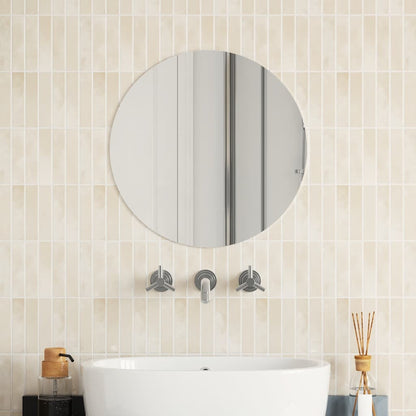 vidaXL Wall Mirror 50 cm Round Glass