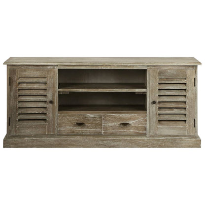 245507 vidaXL TV Cabinet Solid Mindi Wood 145x35x60 cm