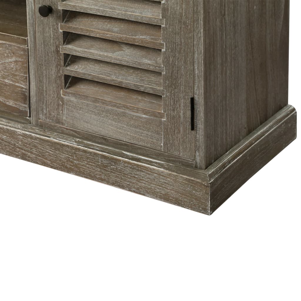 245507 vidaXL TV Cabinet Solid Mindi Wood 145x35x60 cm