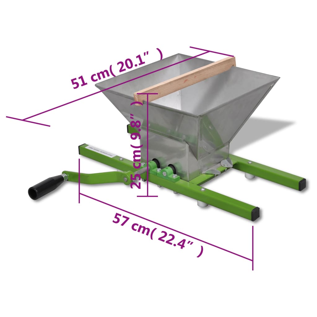 vidaXL Fruit Crusher 7 L