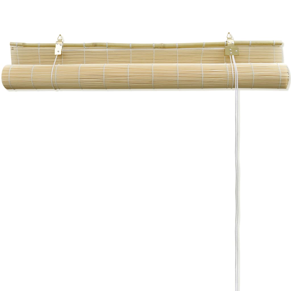 vidaXL Roller Blind Bamboo 80x220 cm Natural