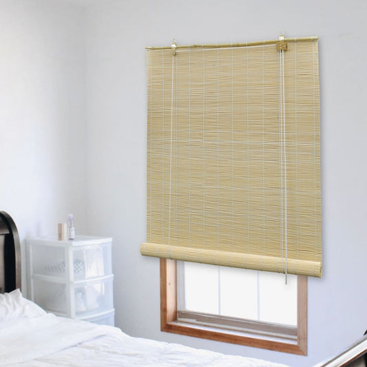 vidaXL Roller Blind Bamboo 80x220 cm Natural