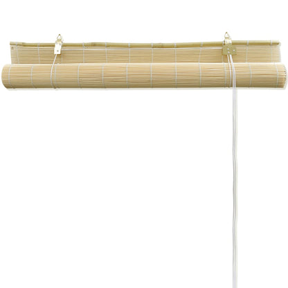 vidaXL Roller Blind Bamboo 100x220 cm Natural