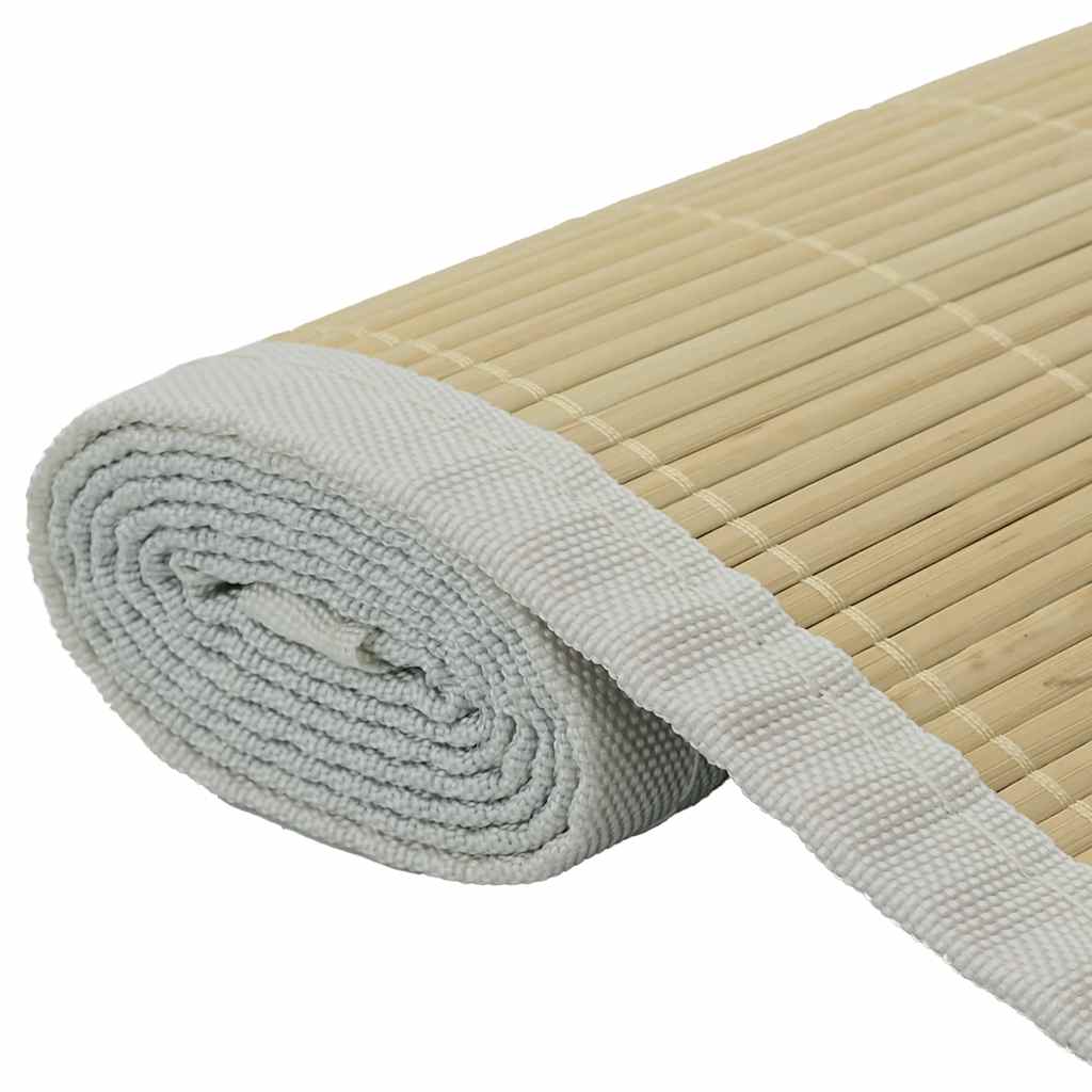 245820 vidaXL Rug Bamboo 100x160 cm Natural
