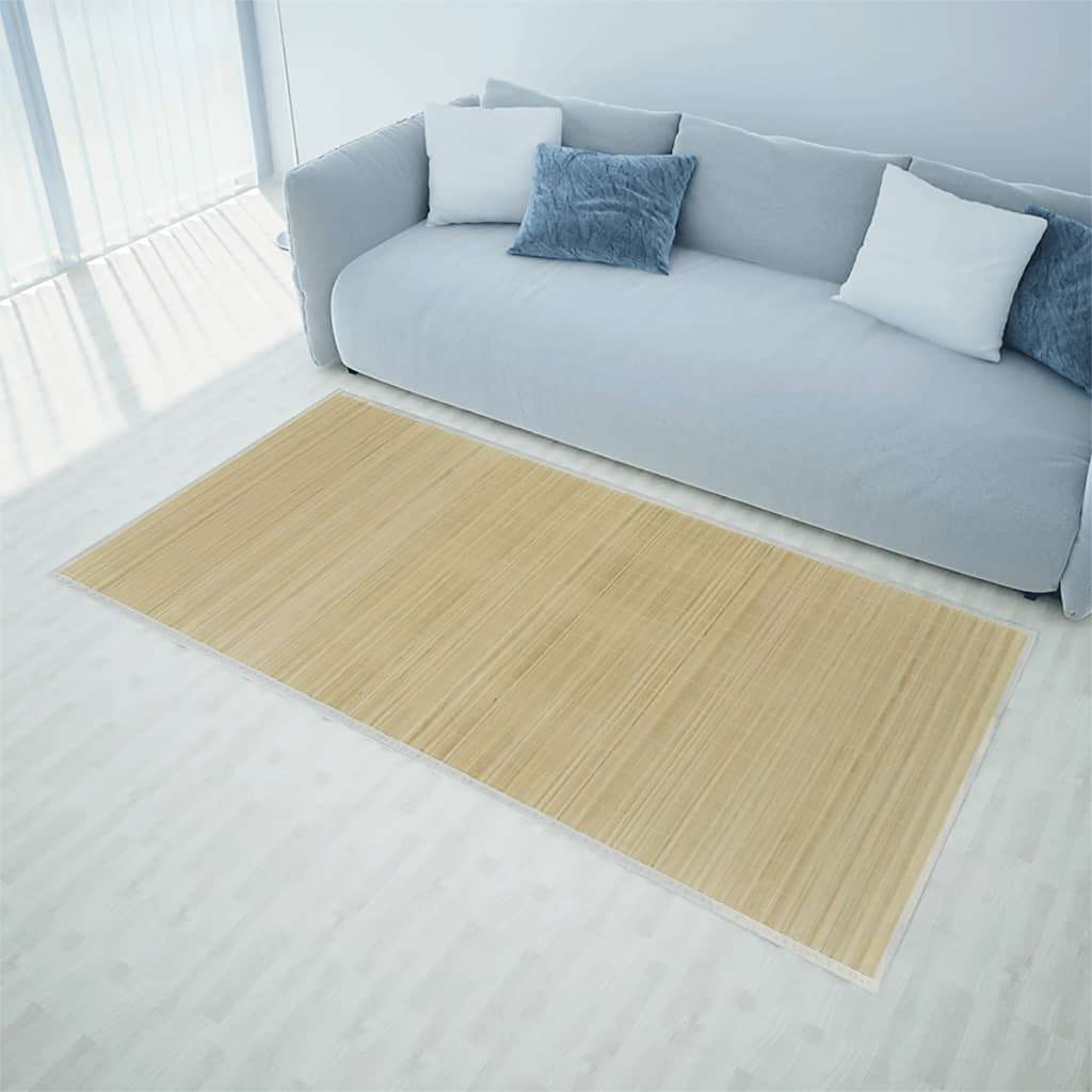 245820 vidaXL Rug Bamboo 100x160 cm Natural