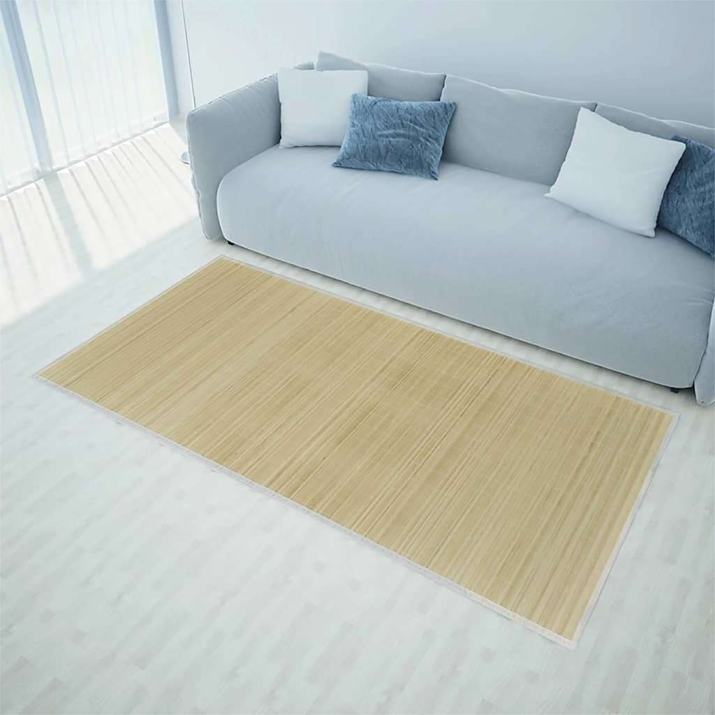 245821 vidaXL Rug Bamboo 160x230 cm Natural