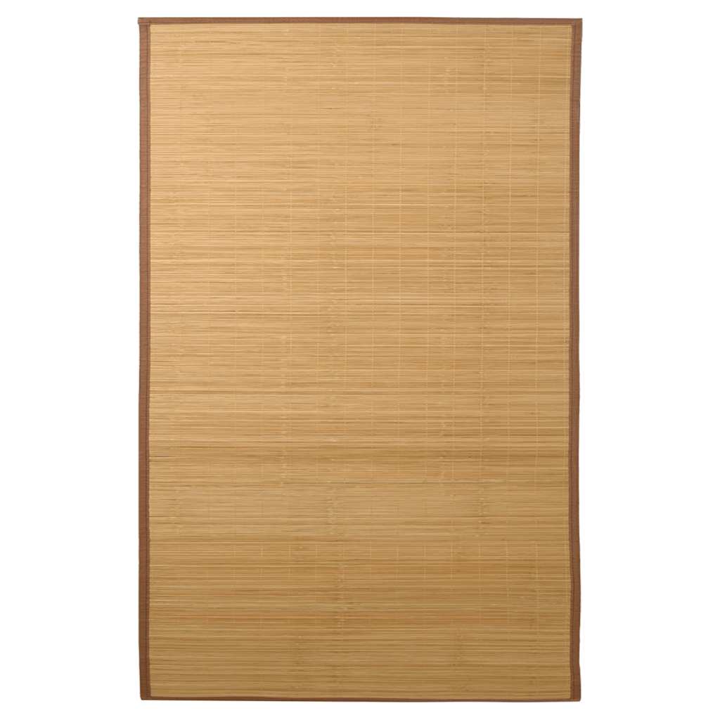vidaXL Rug Bamboo 100x160 cm Brown