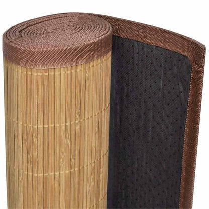 vidaXL Rug Bamboo 160x230 cm Brown