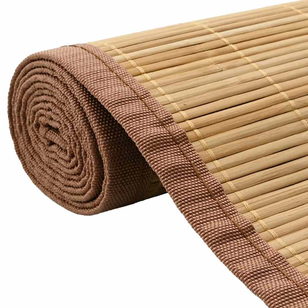 vidaXL Rug Bamboo 160x230 cm Brown