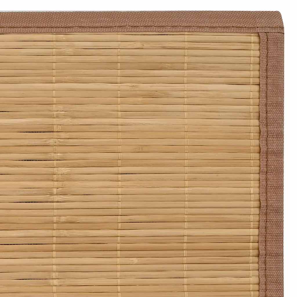 vidaXL Rug Bamboo 160x230 cm Brown