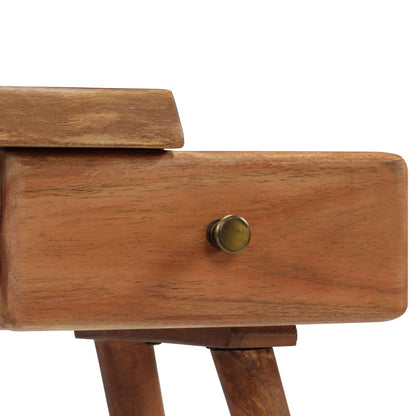 vidaXL Bedside Table | Natural wood colour | Solid Acacia Wood | 45x32x55 cm