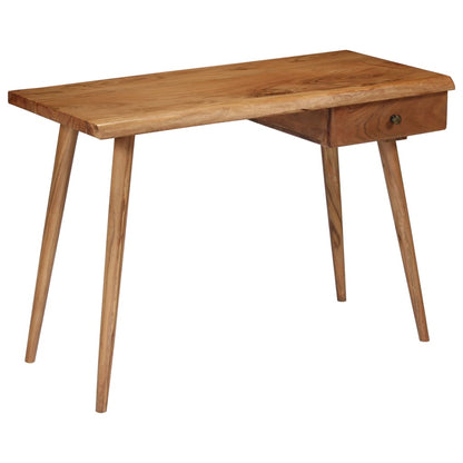 245666 vidaXL Writing Table Solid Acacia Wood 110x50x76 cm