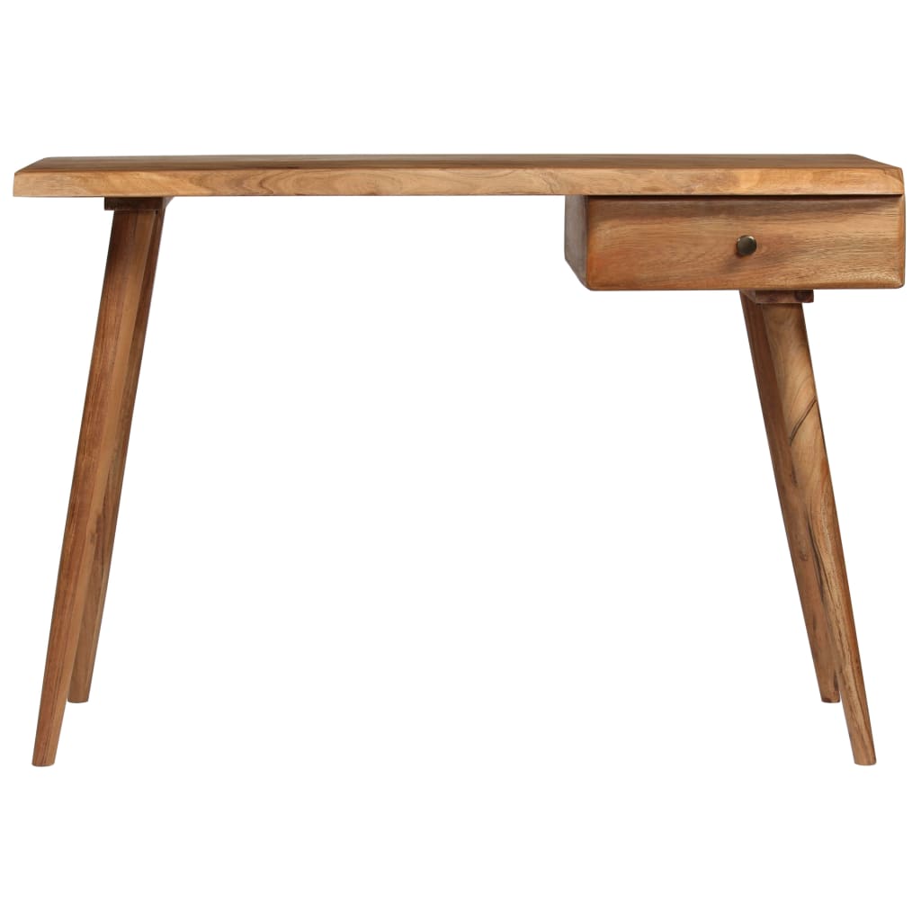 245666 vidaXL Writing Table Solid Acacia Wood 110x50x76 cm