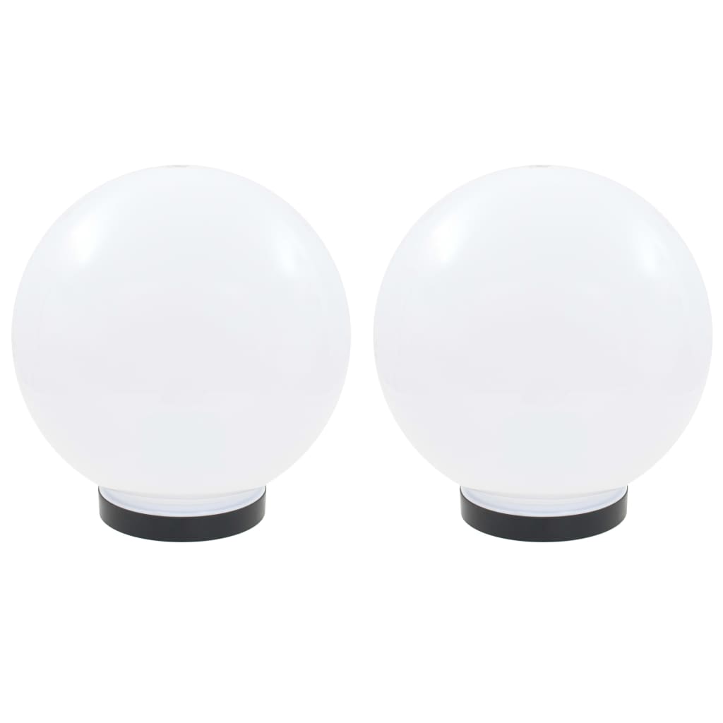 vidaXL LED Bowl Lamps 2 pcs Spherical 25 cm PMMA
