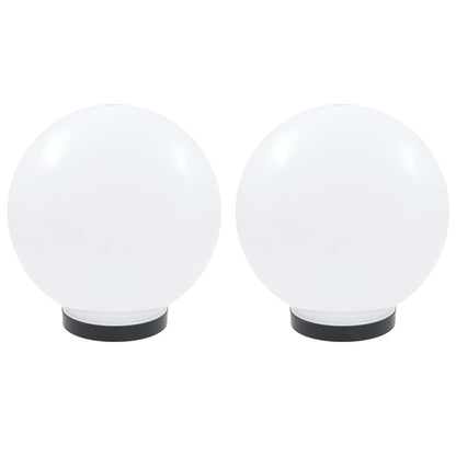 vidaXL LED Bowl Lamps 2 pcs Spherical 25 cm PMMA