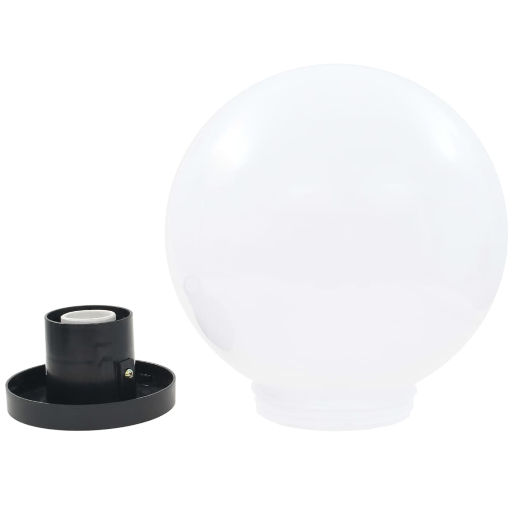 vidaXL LED Bowl Lamps 2 pcs Spherical 25 cm PMMA