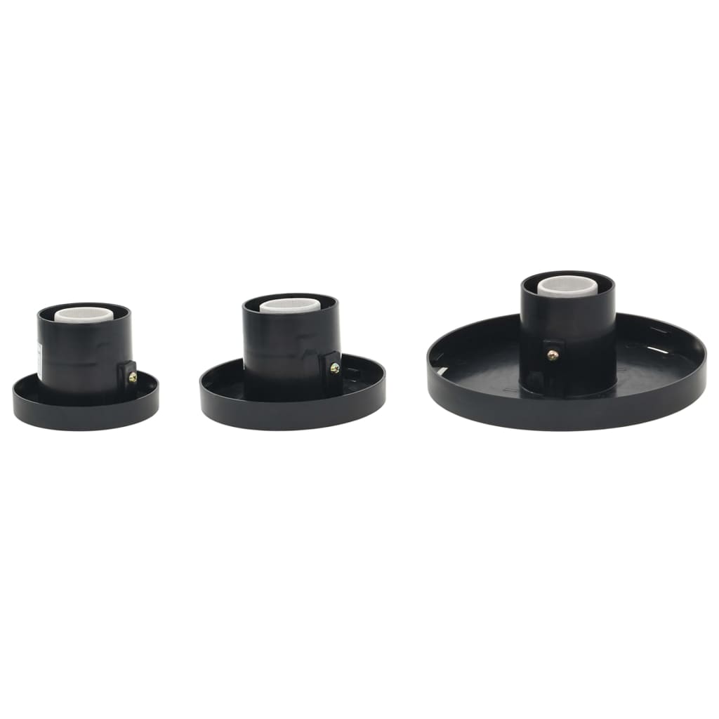 vidaXL LED Bowl Lamp Set 3 Pieces Spherical 20/30/40 cm PMMA