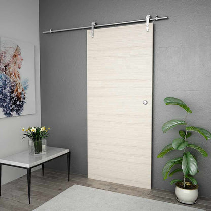 vidaXL Sliding Door Hardware Kit 183 cm Stainless Steel Silver
