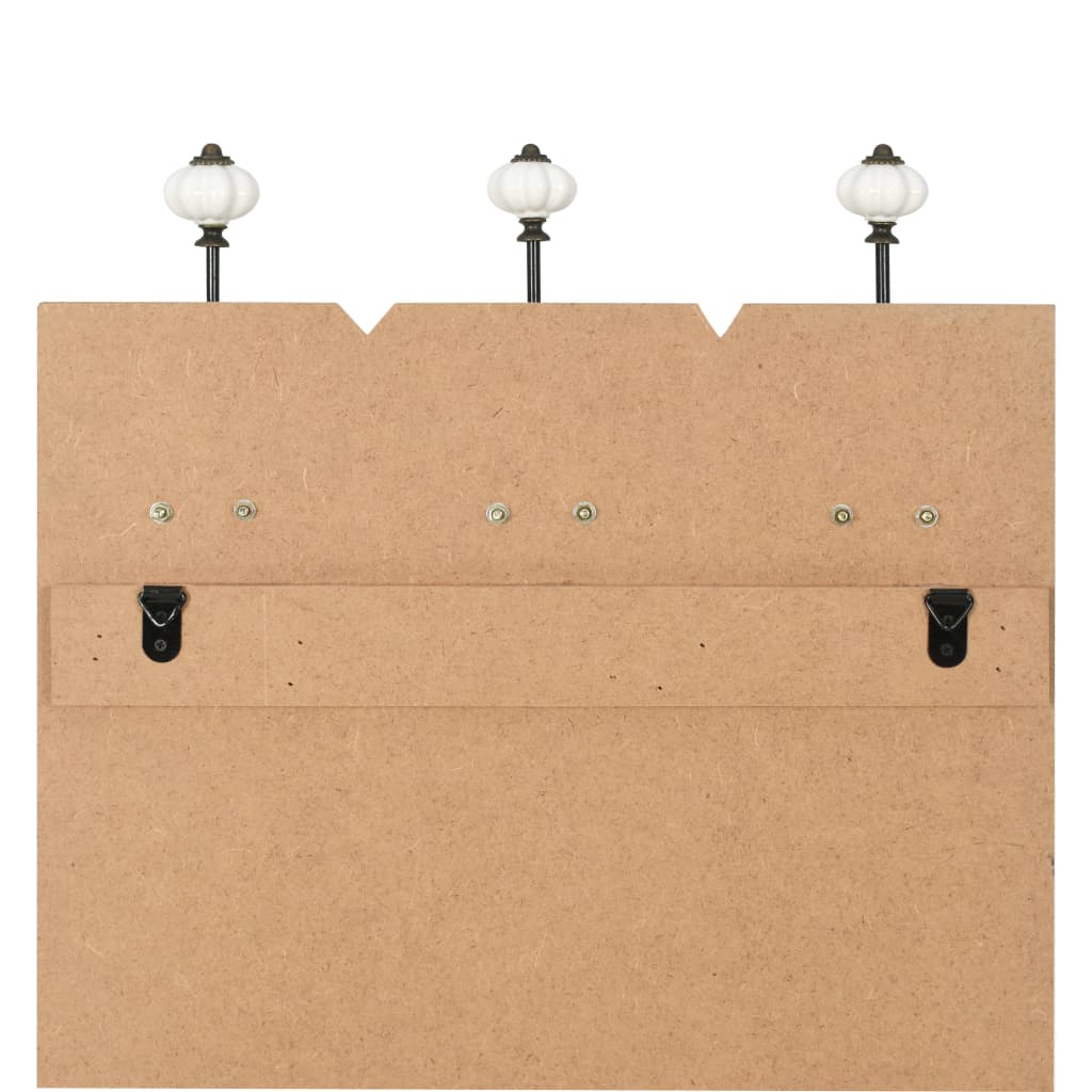 vidaXL Wall-mounted Coat Rack with 6 Hooks 120x40 cm "LIVE LIFE