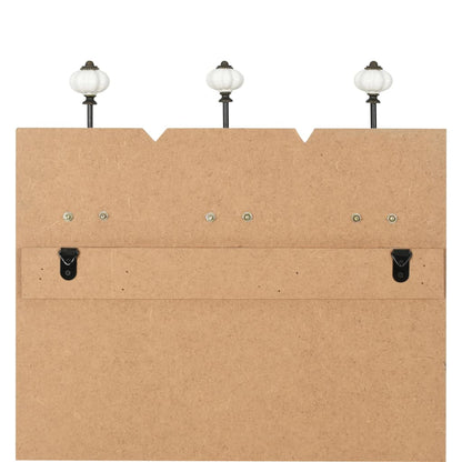 vidaXL Wall-mounted Coat Rack with 6 Hooks 120x40 cm FAMILY RULES
