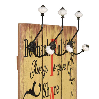 vidaXL Wall-mounted Coat Rack with 6 Hooks 120x40 cm "FAMILY