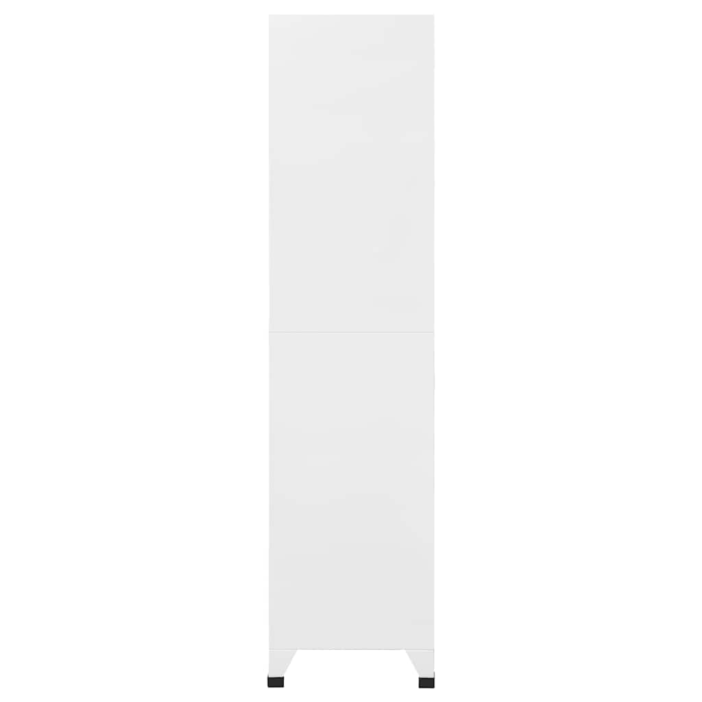 vidaXL Locker Cabinet with 18 Compartments Metal 90x40x180 cm