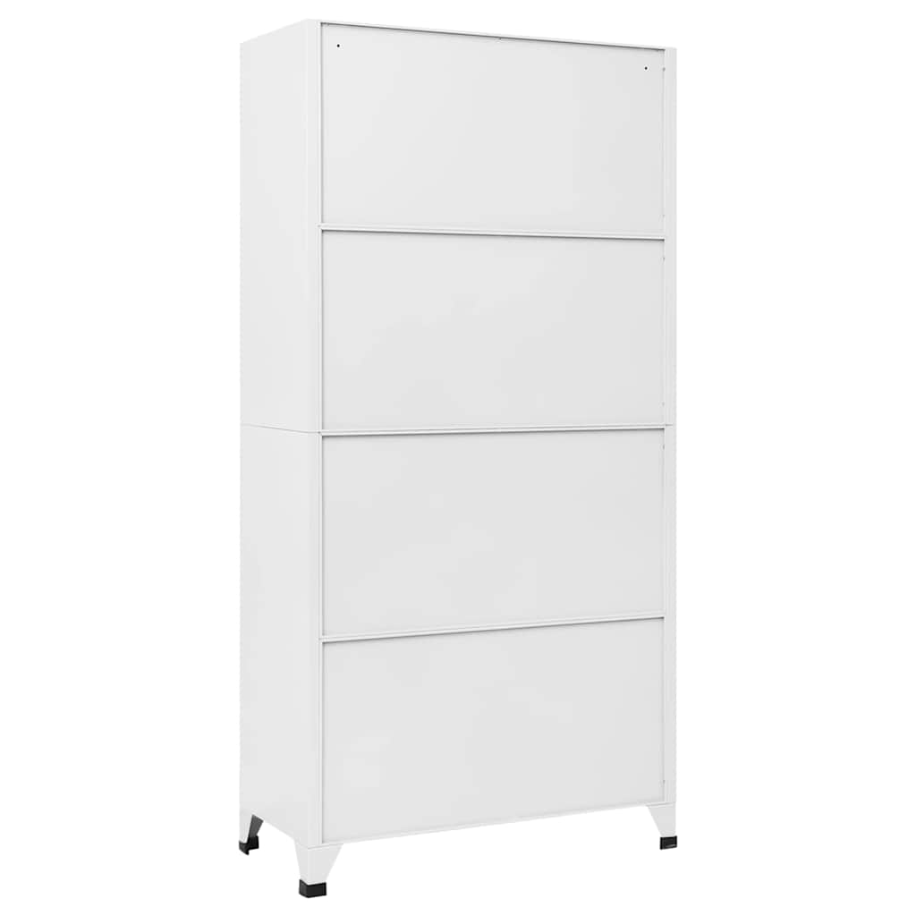 vidaXL Locker Cabinet with 18 Compartments Metal 90x40x180 cm