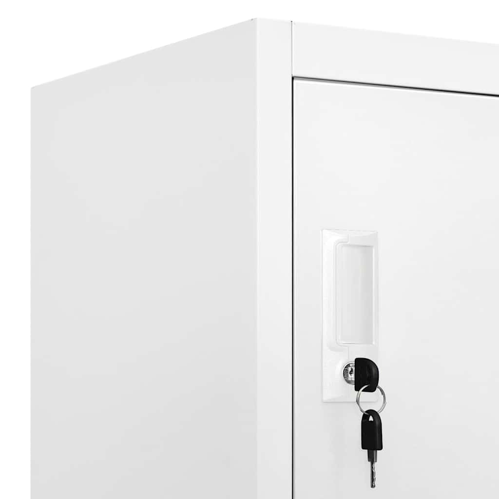 vidaXL Locker Cabinet with 18 Compartments Metal 90x40x180 cm
