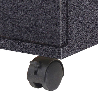 vidaXL Drawer Unit | Black | Engineered wood, plastic | Medium | Rollable