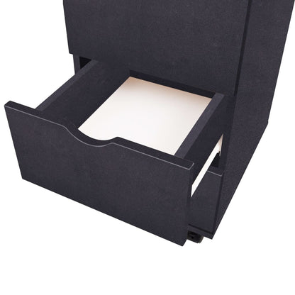 vidaXL Drawer Unit | Black | Engineered wood, plastic | Medium | Rollable
