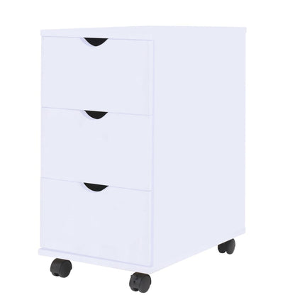 vidaXL Drawer Unit | White | Engineered Wood | Small | Drawer Unit | Rectangular