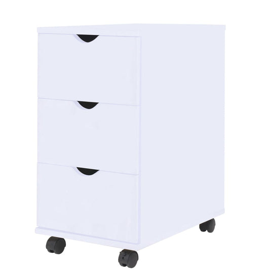 vidaXL Drawer Unit | White | Engineered Wood | Small | Drawer Unit | Rectangular