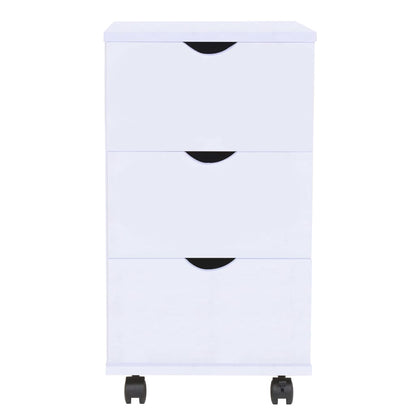 vidaXL Drawer Unit | White | Engineered Wood | Small | Drawer Unit | Rectangular