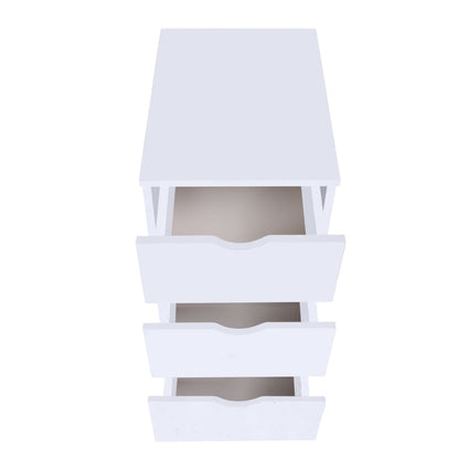 vidaXL Drawer Unit | White | Engineered Wood | Small | Drawer Unit | Rectangular