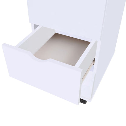 vidaXL Drawer Unit | White | Engineered Wood | Small | Drawer Unit | Rectangular