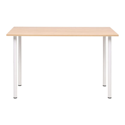 vidaXL Dining Table 120x60x73 cm Oak and White