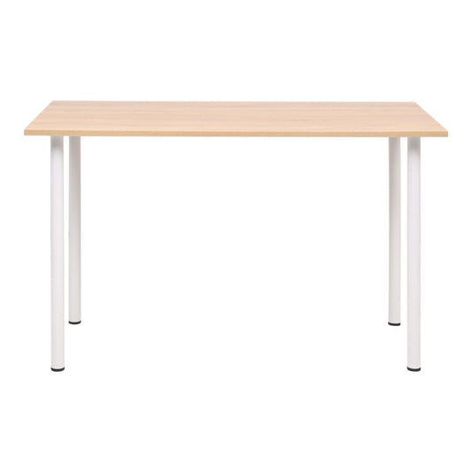 vidaXL Dining Table 120x60x73 cm Oak and White