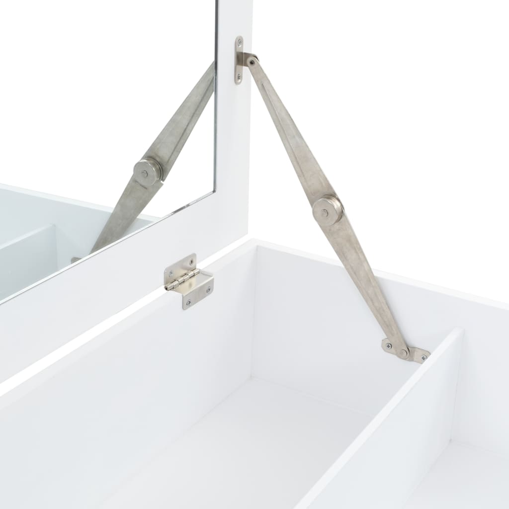 vidaXL Dressing Table with Mirror MDF 60x40x75 cm
